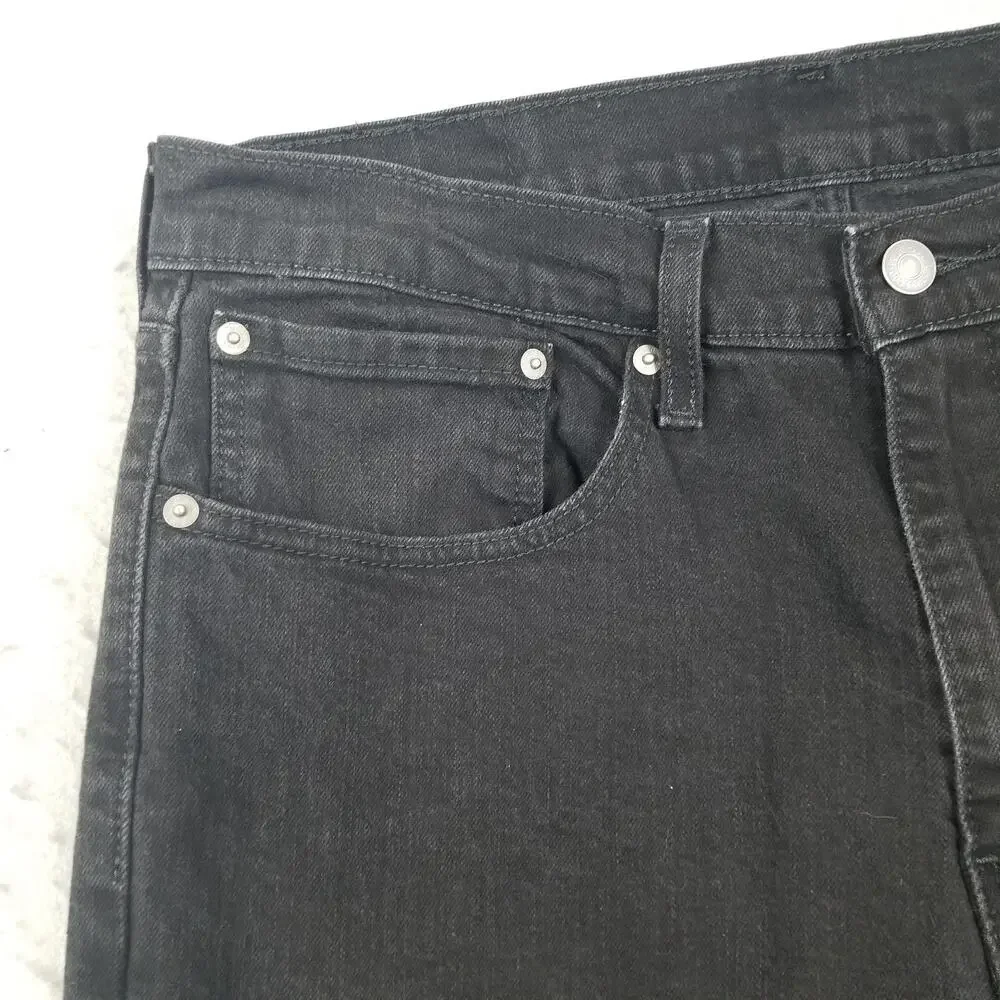 Levis 559 Jeans Mens‎ 34x30 Black Straight Leg Denim Mid Rise Casual Pants